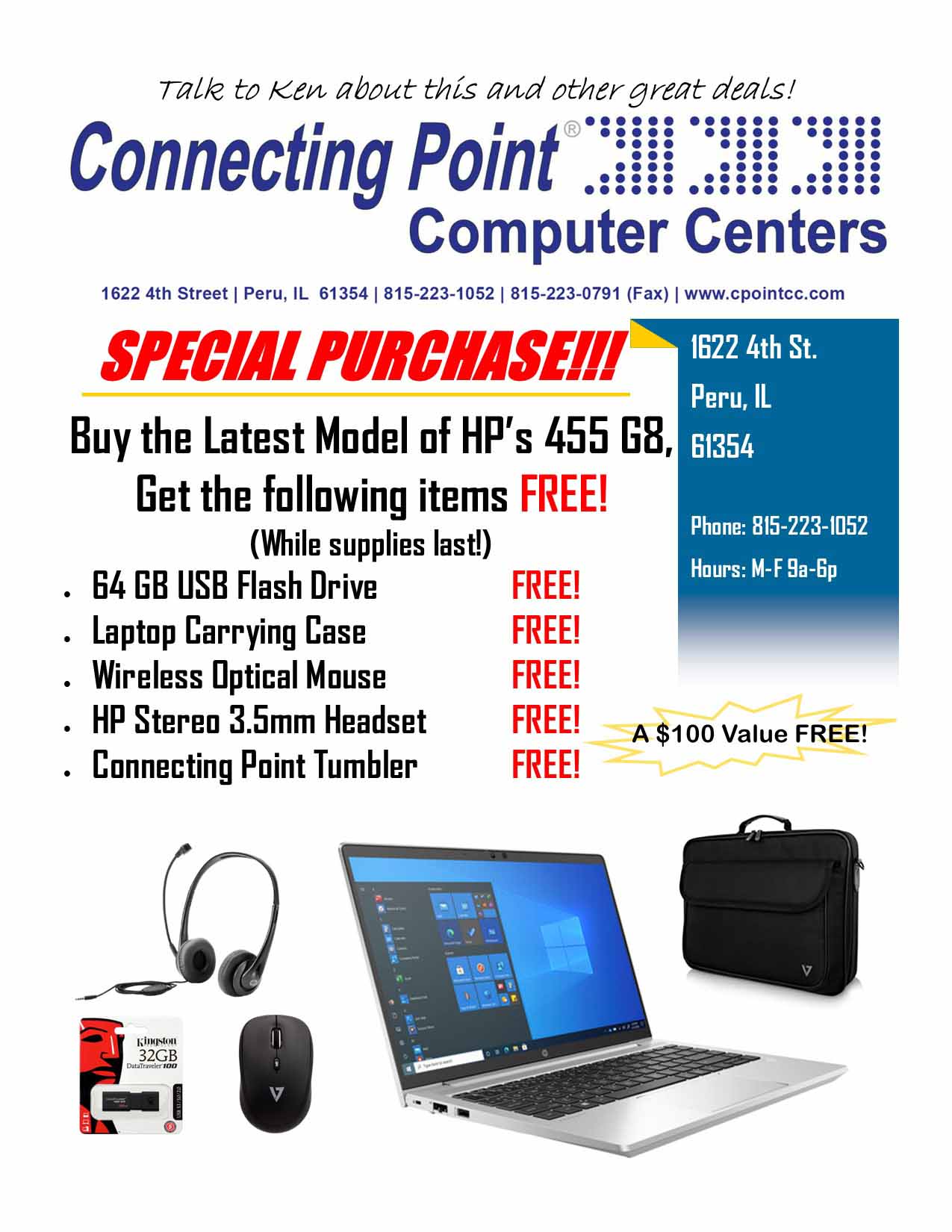 Special Purchase HP 455 G8 & Get FREE Items