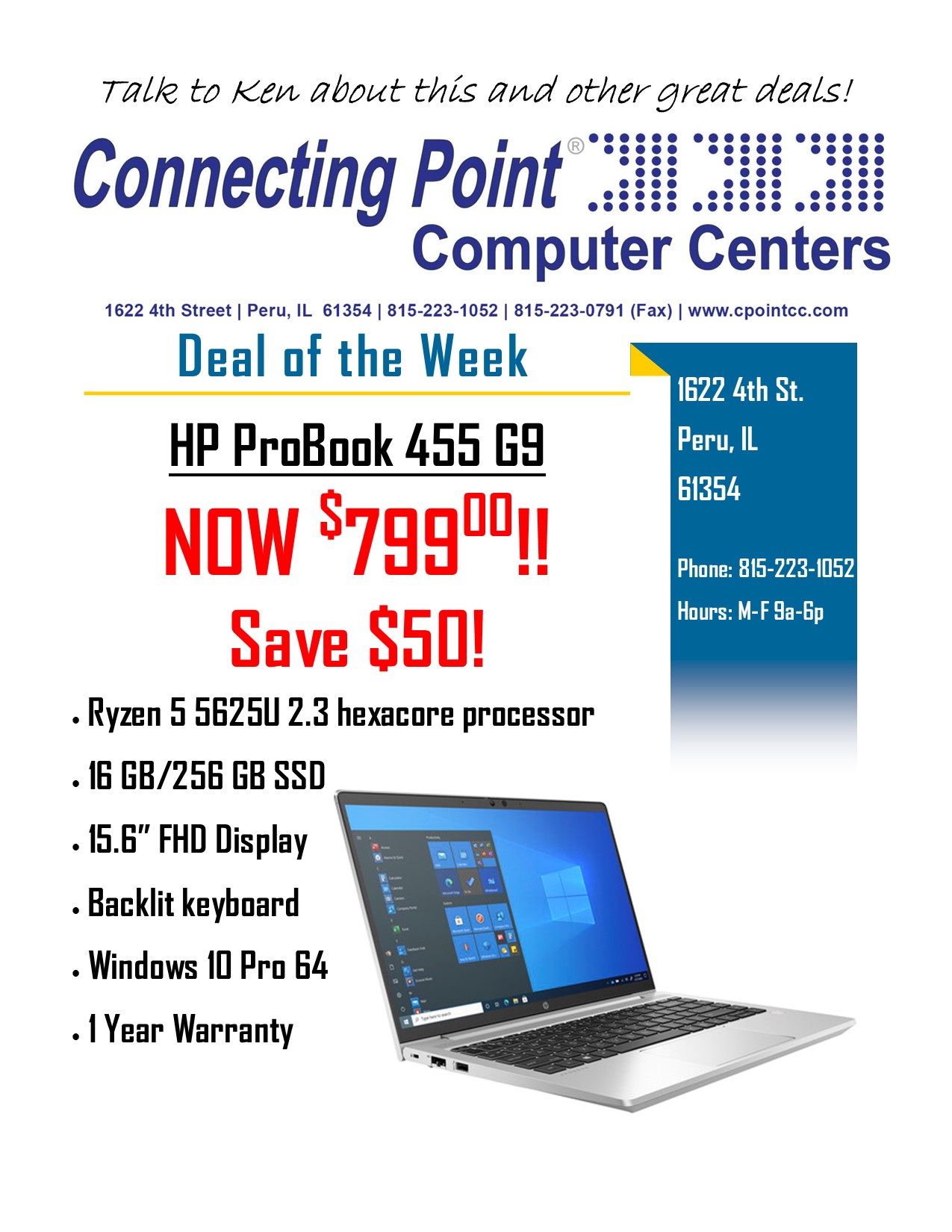 POTW 1-3-2023 HP ProBook 455 G9