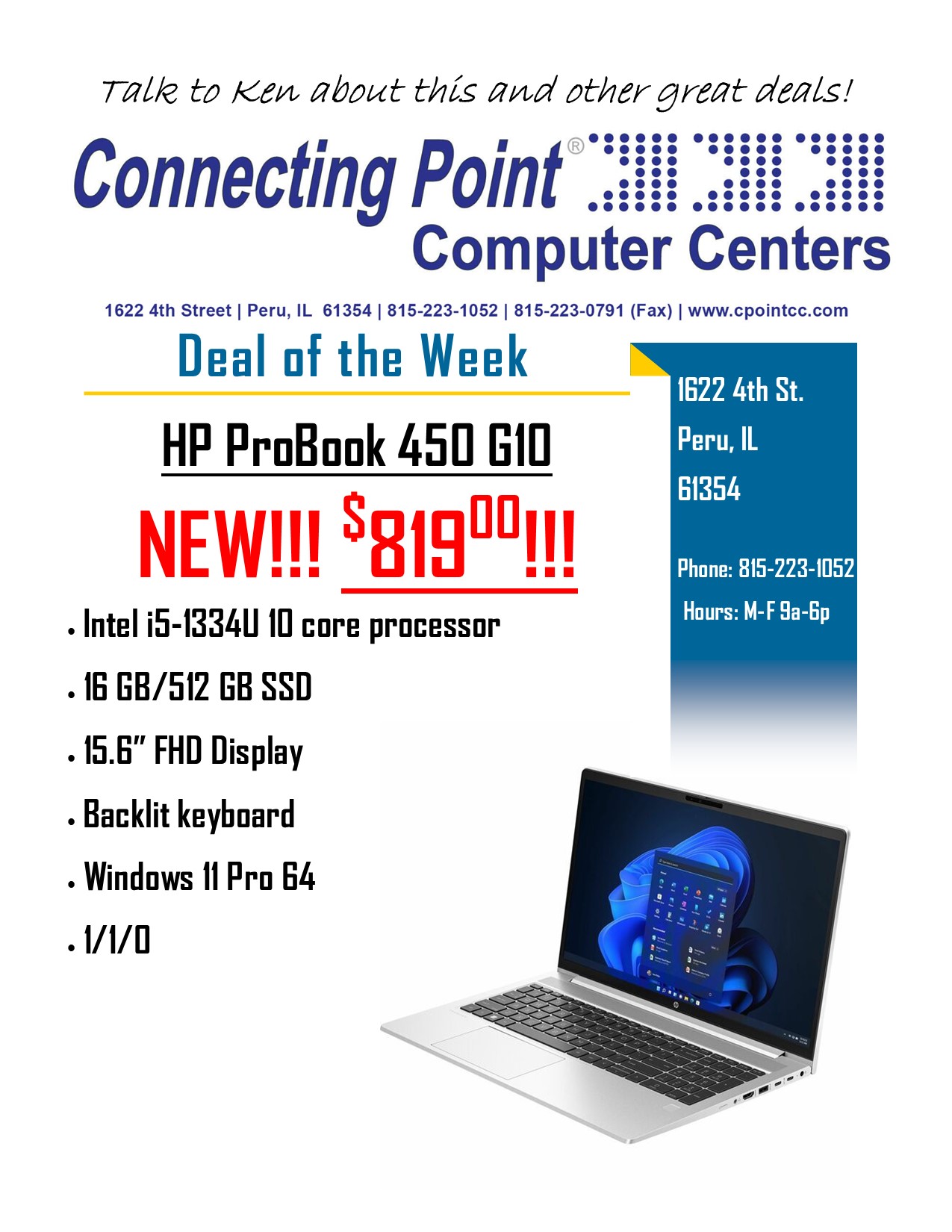 POTW 6-30-25 HP ProBook 450 G10