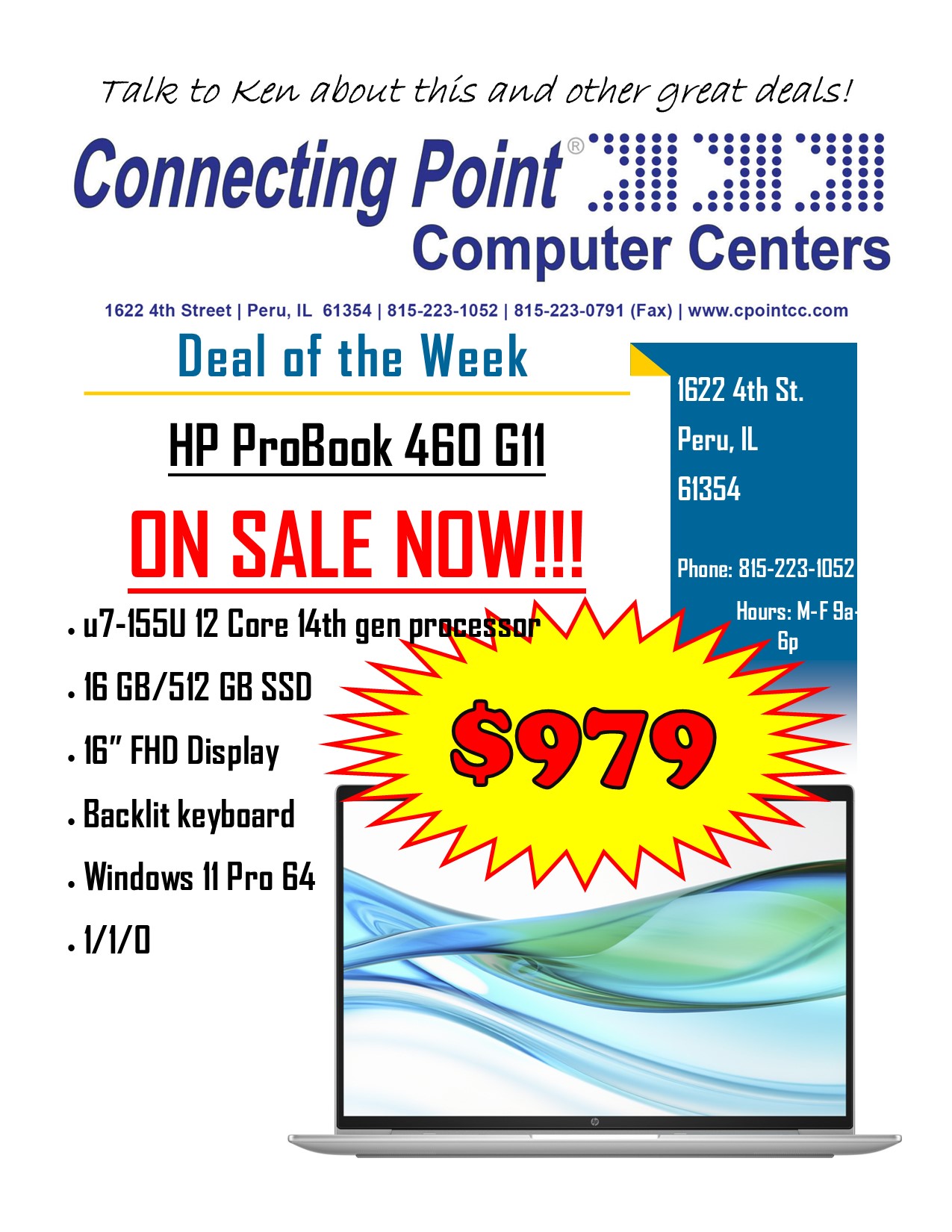 POTW 7-28-25 HP ProBook 460 G11