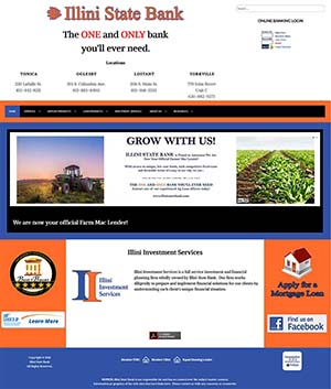 website redesign for Illini State Bank