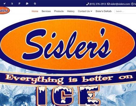 Sisler's Ice & Ice Cream Website Design, Ohio, IL