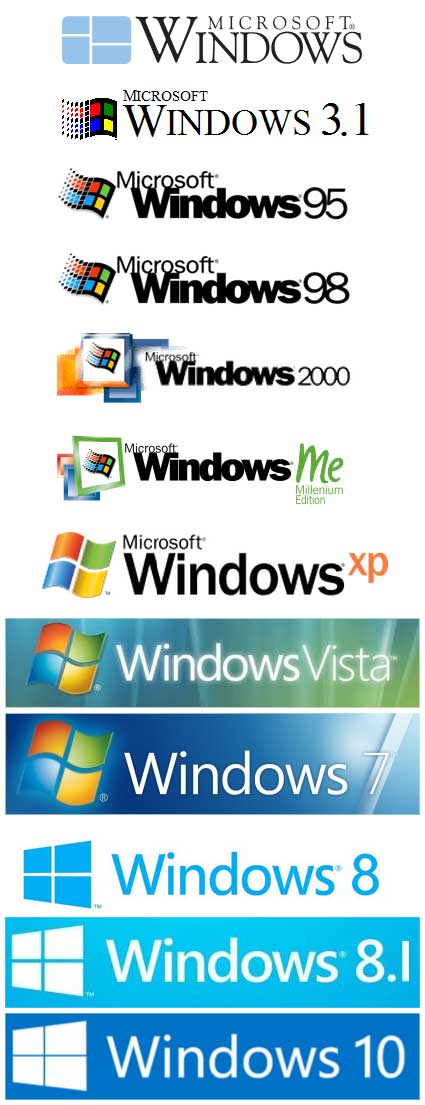 windows logos to 10