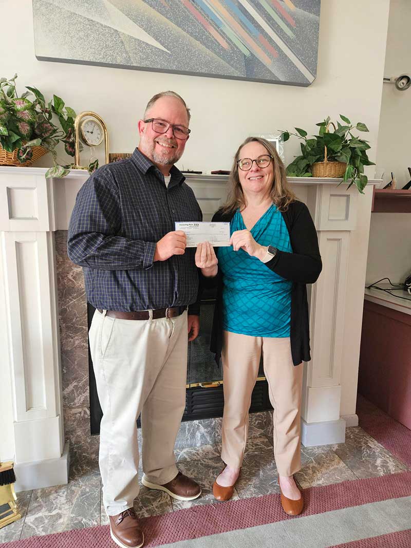 April 2024 Jean Day Donation to Safe Journeys Organization