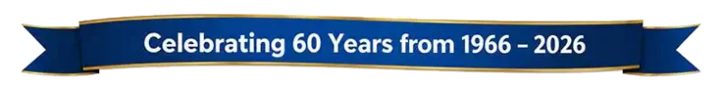 Connecting Point Banner celebrating 60 years of business.