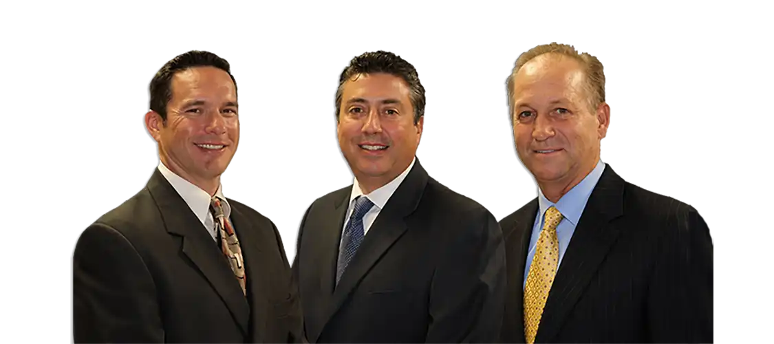 Corporate Consultants John Riva . Nathan Blauvelt and Tom Hancock, Vice-President & Sales Manager