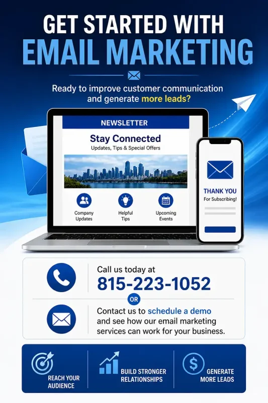 Get started iwth email marketing services from Connecting Point Computer Center