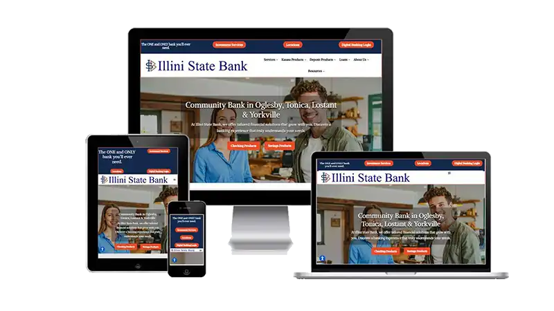 Recent Website Design Project for Illini State Bank
