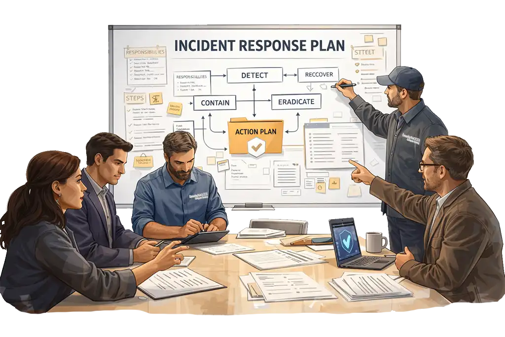 Incidence Response Servies by Connecting Point Computer Centers