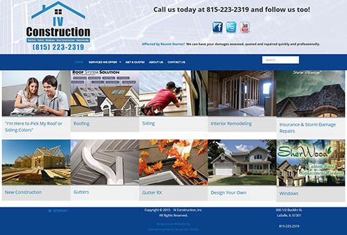 Responsive Website Design for IVConstruction.net by Connecting Point Computer Center