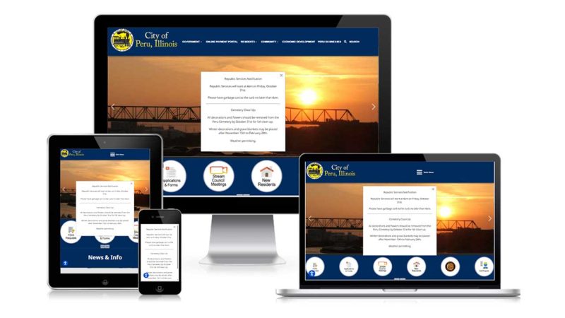 City of Peru website design testimonial