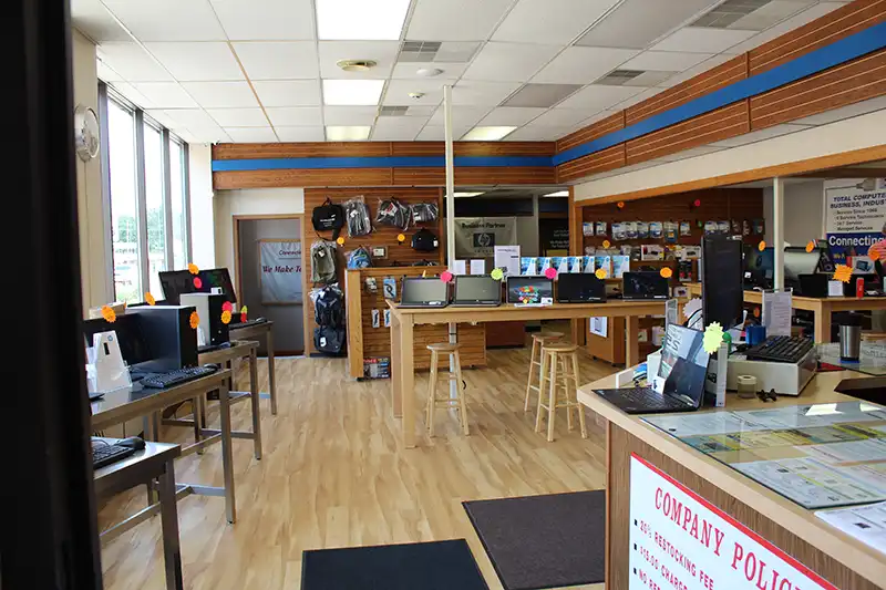 Connecting Point Computer Center retail store entrance